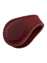 Leather Magnetic Bookmark - Red