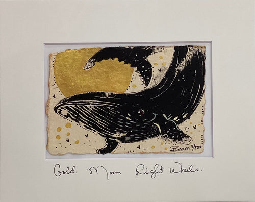Gold Moon Right Whale - Original - 8