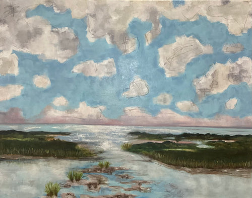 Seascape with Blue Sky
