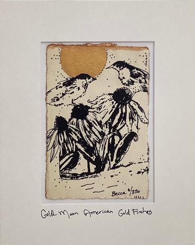 Gold Moon American Gold Finches - Original - 8