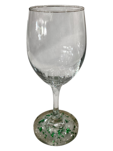 Green Flakes w/Gold Glitter