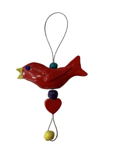 Hanging Red Bird