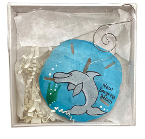 Sand Dollar Ornaments-Dolphin