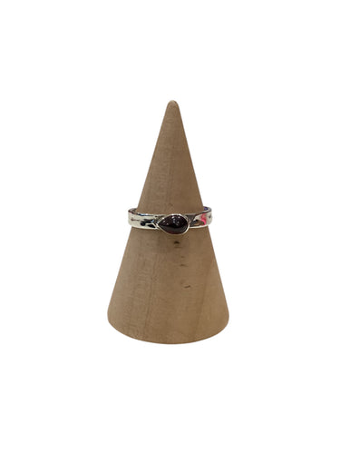 Sterling Silver Garnet Ring