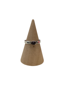 Sterling Silver Garnet Ring