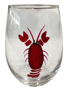 Stemless Wine Glass - Lobster