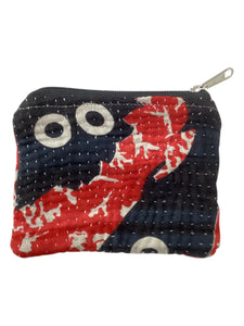 Kantha Zipper Pouch Bag - Small