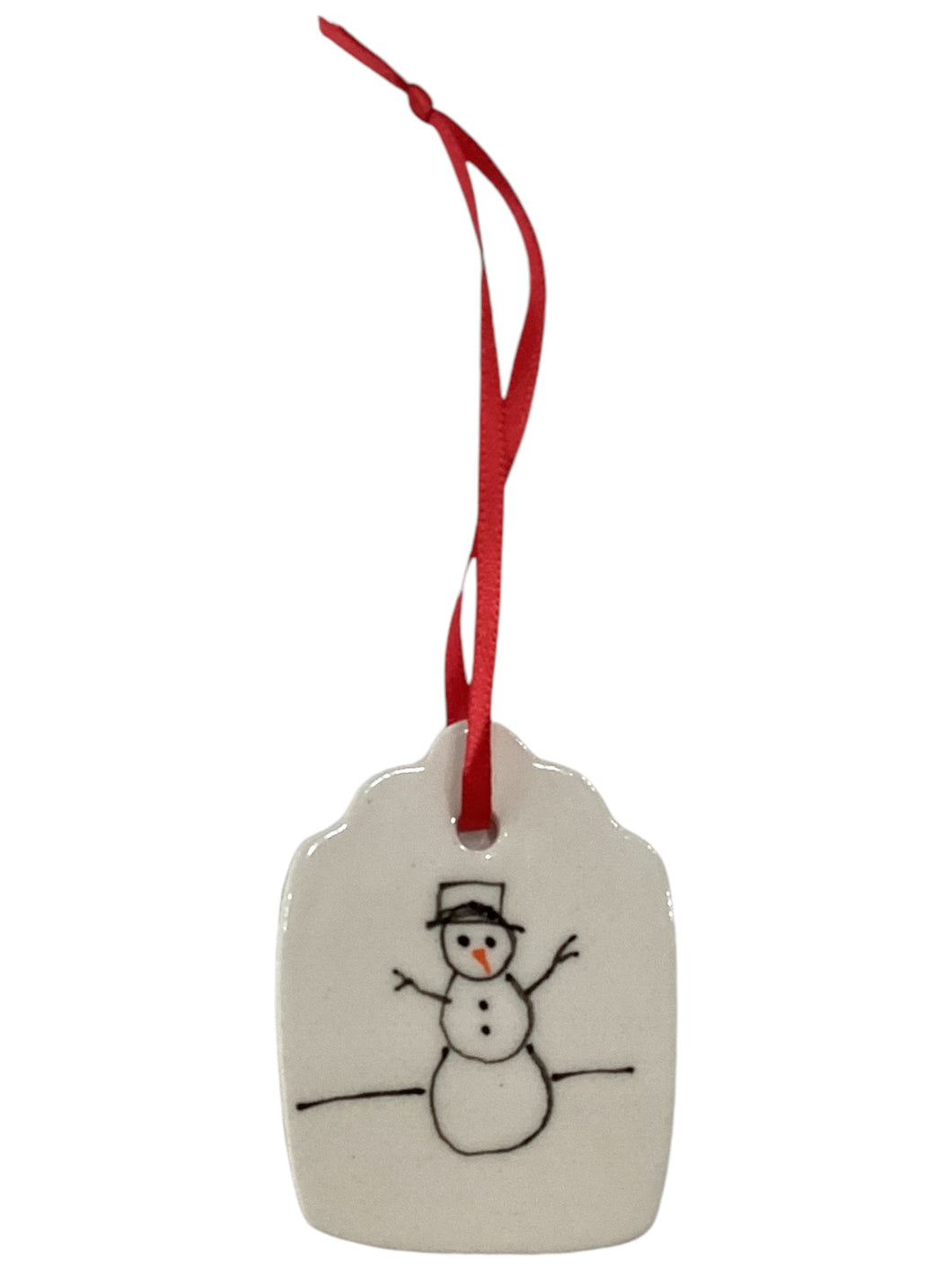 Holiday Tag Ornament - Snowman