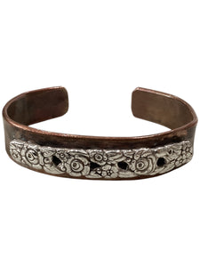 Silver/Copper Cuff Bracelet