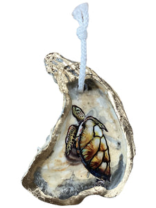 Brown Turtle Oyster Ornament