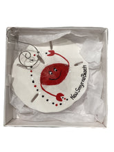 Sanddollar Ornament - Red Crab