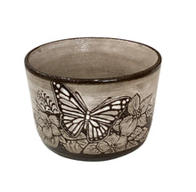 Dish with Butterfly - Black and White