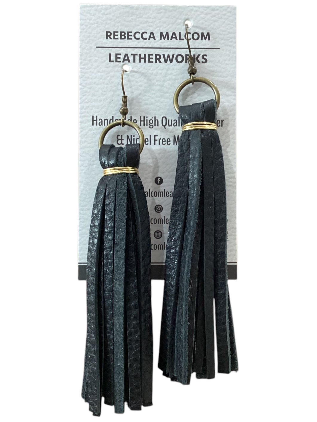 Tassel Earrings - Black