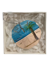 Sand Dollar Ornament - Palm Tree