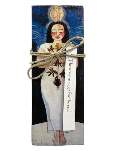 Small Wood Block Angel