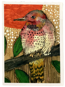 Copper Moon Bird - Print - 5" x 7"