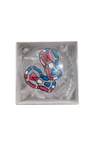 Glass Ornament - Flip Flops