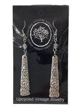 Silver Plate Stem Earrings