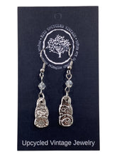 Silver Plate Stem Earrings