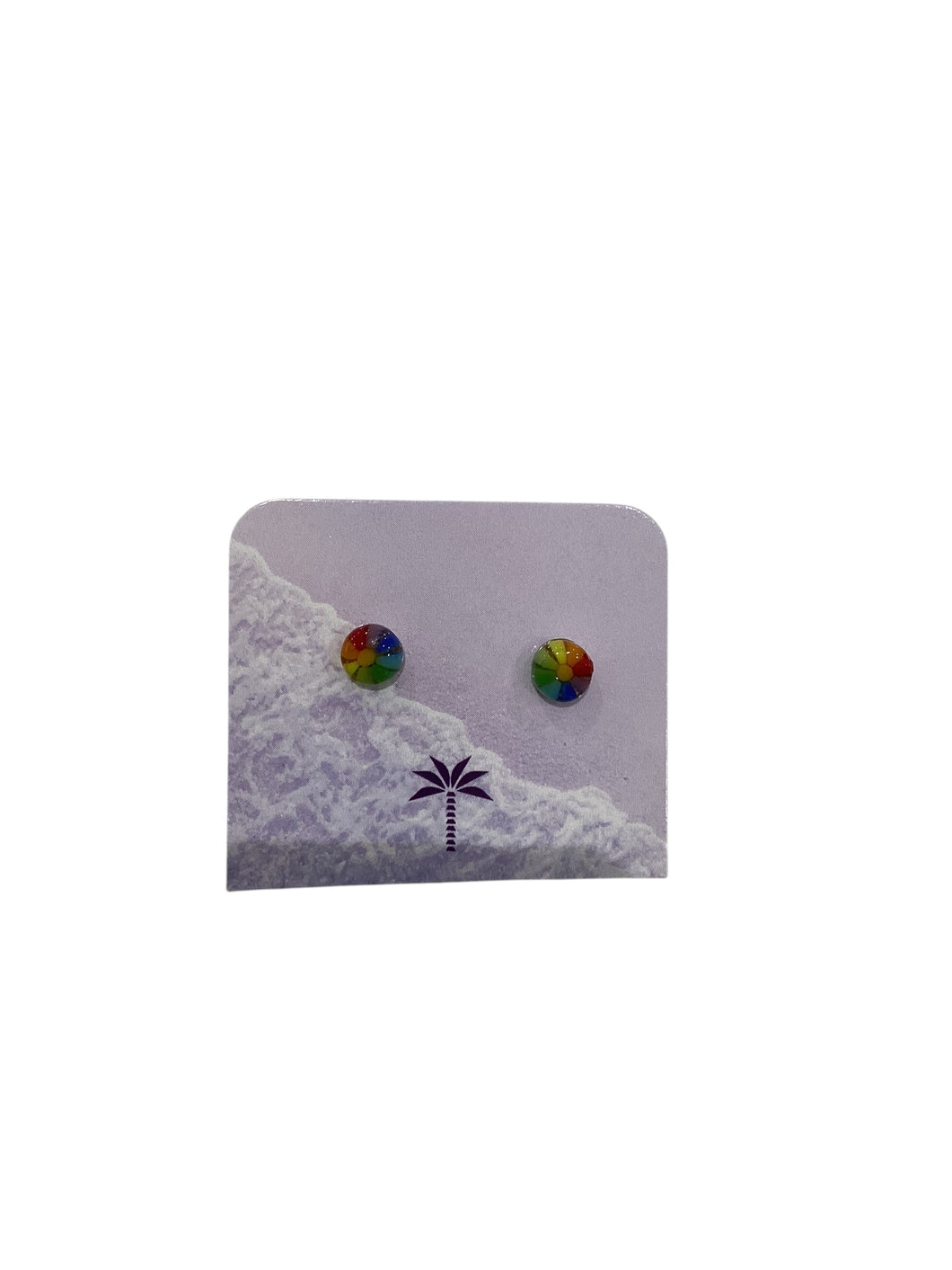 Rainbow Post Earrings