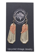 Silver Plate Stem Earrings