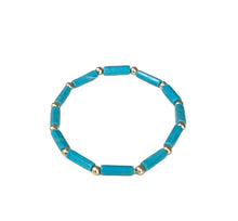 Stone Tube Bracelets - 18k Gold