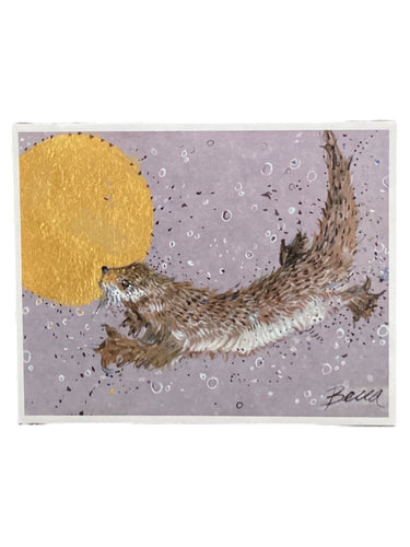 Gold Moon Otter - Print - 8