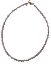 Choker with gold beads