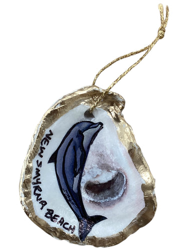 Dolphin Oyster Ornament