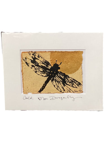 Gold Moon Dragonfly - Original - 8