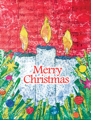 Merry Christmas Candles - Notecard