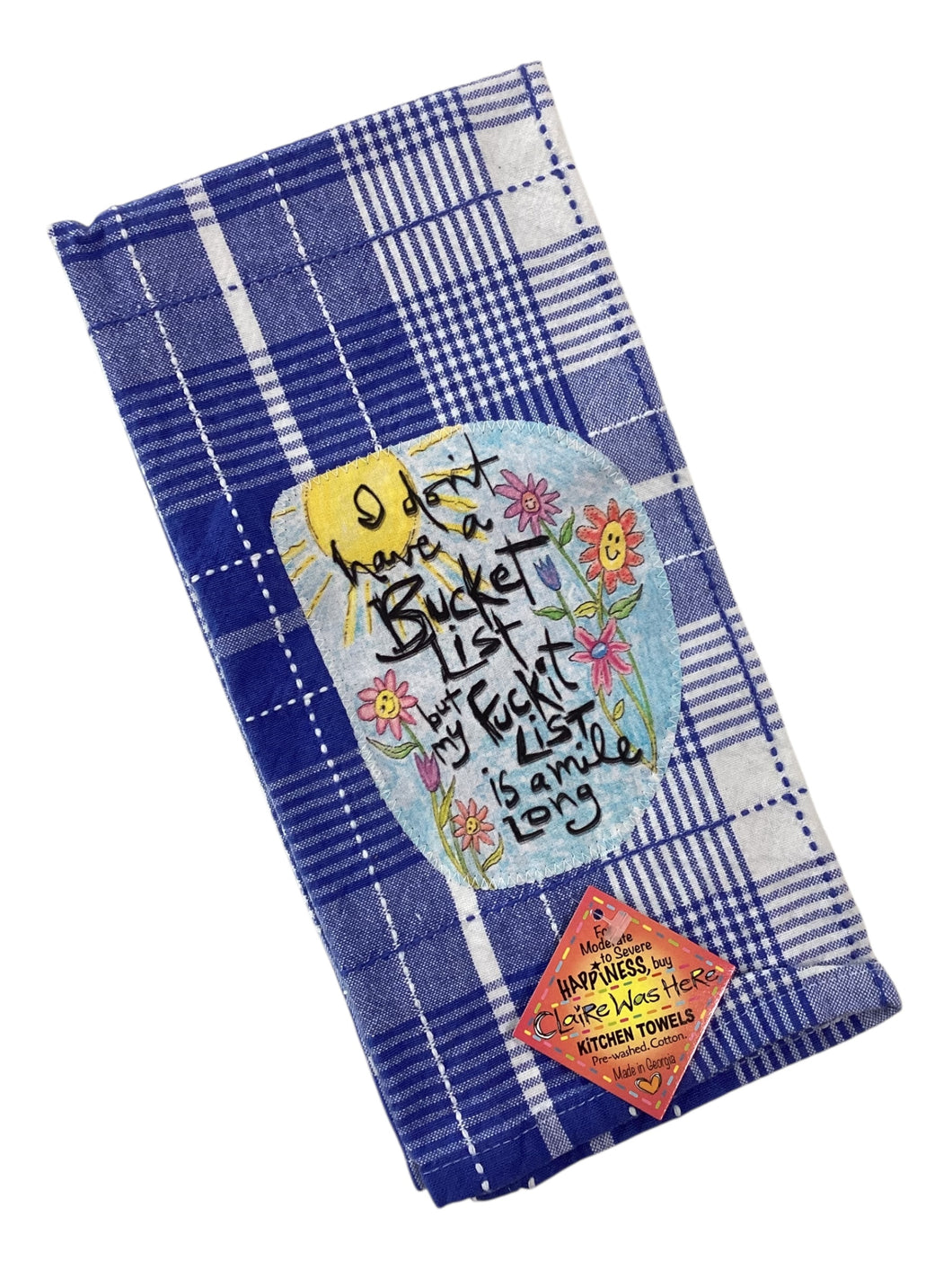 #124 Tea Towel - Bucket List