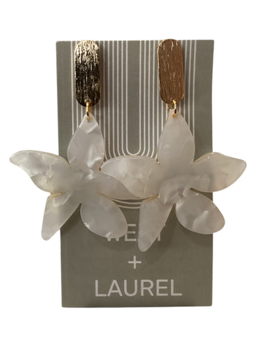 Simple Acrylic Earrings - Flower