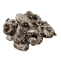 Large Octopus - Brown and White