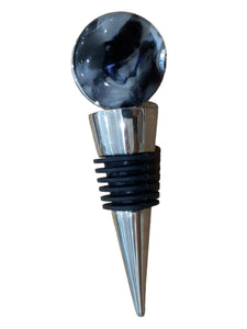 Wine Bottle Stopper - Black & White