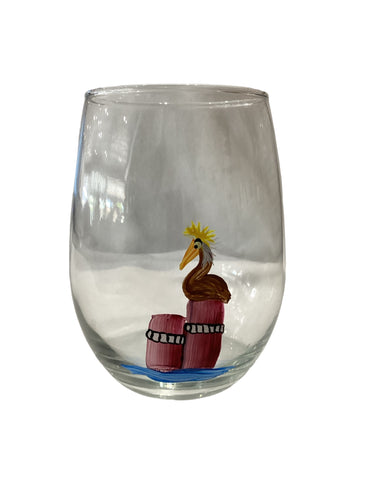 Stemless Wine Glass - Pelican