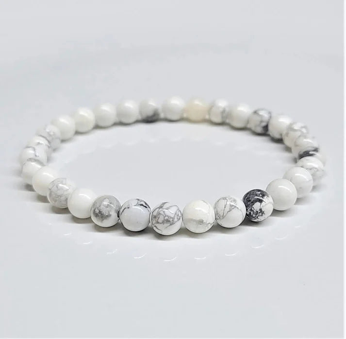 Howlite Bracelet - 6mm