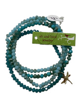 Set of 4 - Crystal bracelets w/charm