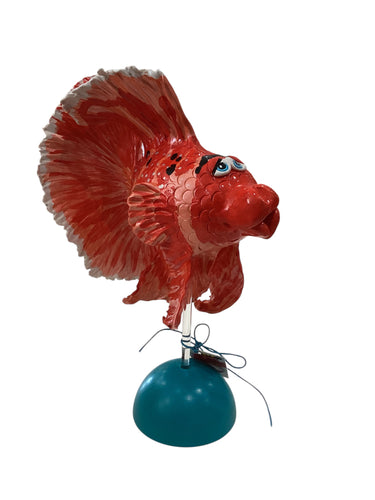 Betta Fish on Stand w/ Lucite Rod