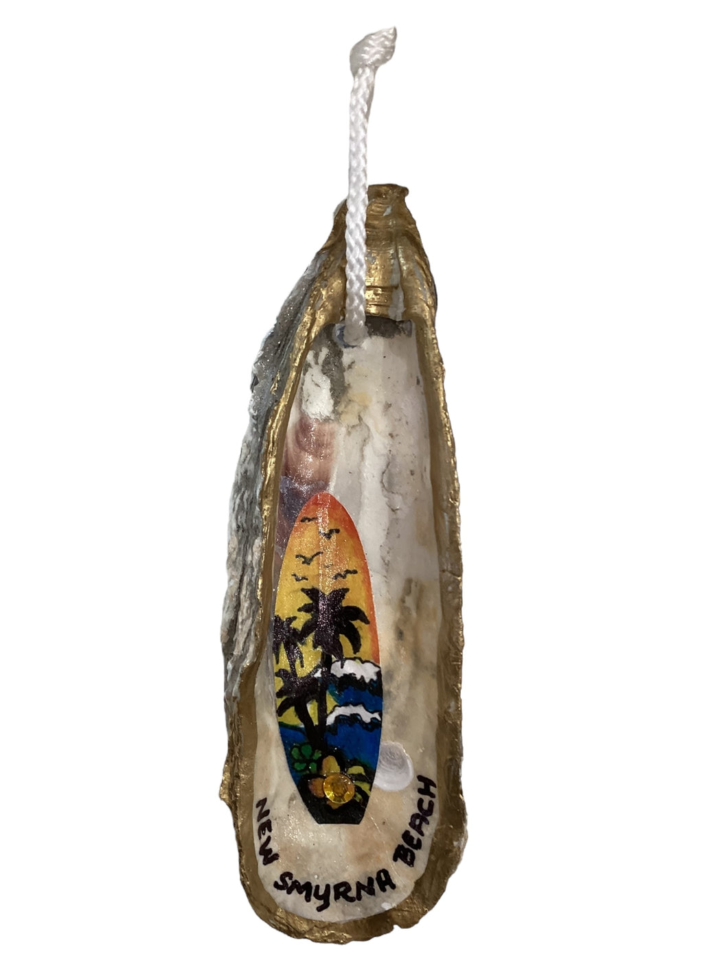 Surf Board Oyster Ornament