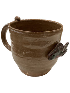 Clay Mug With Fish