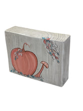 Wooden Canvas - Pumpkin with Mushroom - Large