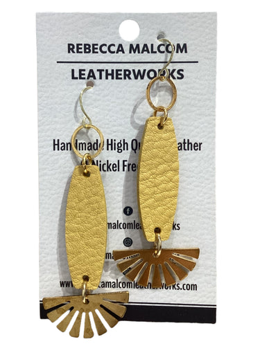 Lava Earrings - Yellow