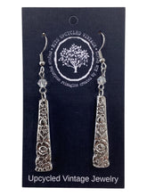 Silver Plate Stem Earrings