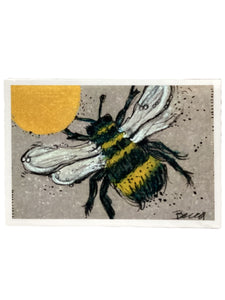 Golden Moon Honey Bee - Print - 5" x 7"