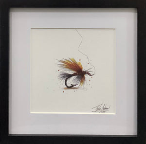 Fly Fishin' - Rust - Framed