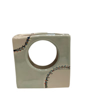 Square Vase - Aqua