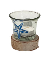 Tea Light Holder with Candle - Starfish