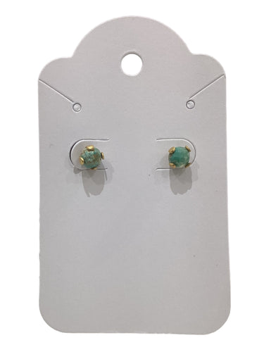 Gemstone Post Earrings - Turquoise