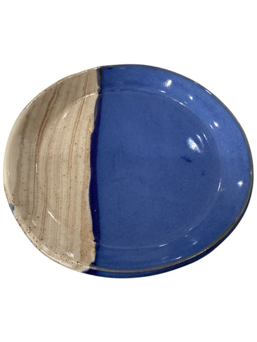 Plate - Blue/Beige